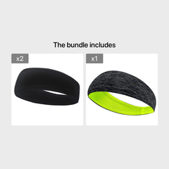 Sweat Wicking Men's Headband for Running Crossfit Yoga Cycling