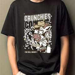 Men's Cartoon Print T Shirt Active Casual Comfy Tee