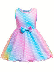 Girls Mermaid Princess Formal Dress for Christmas Evening Party