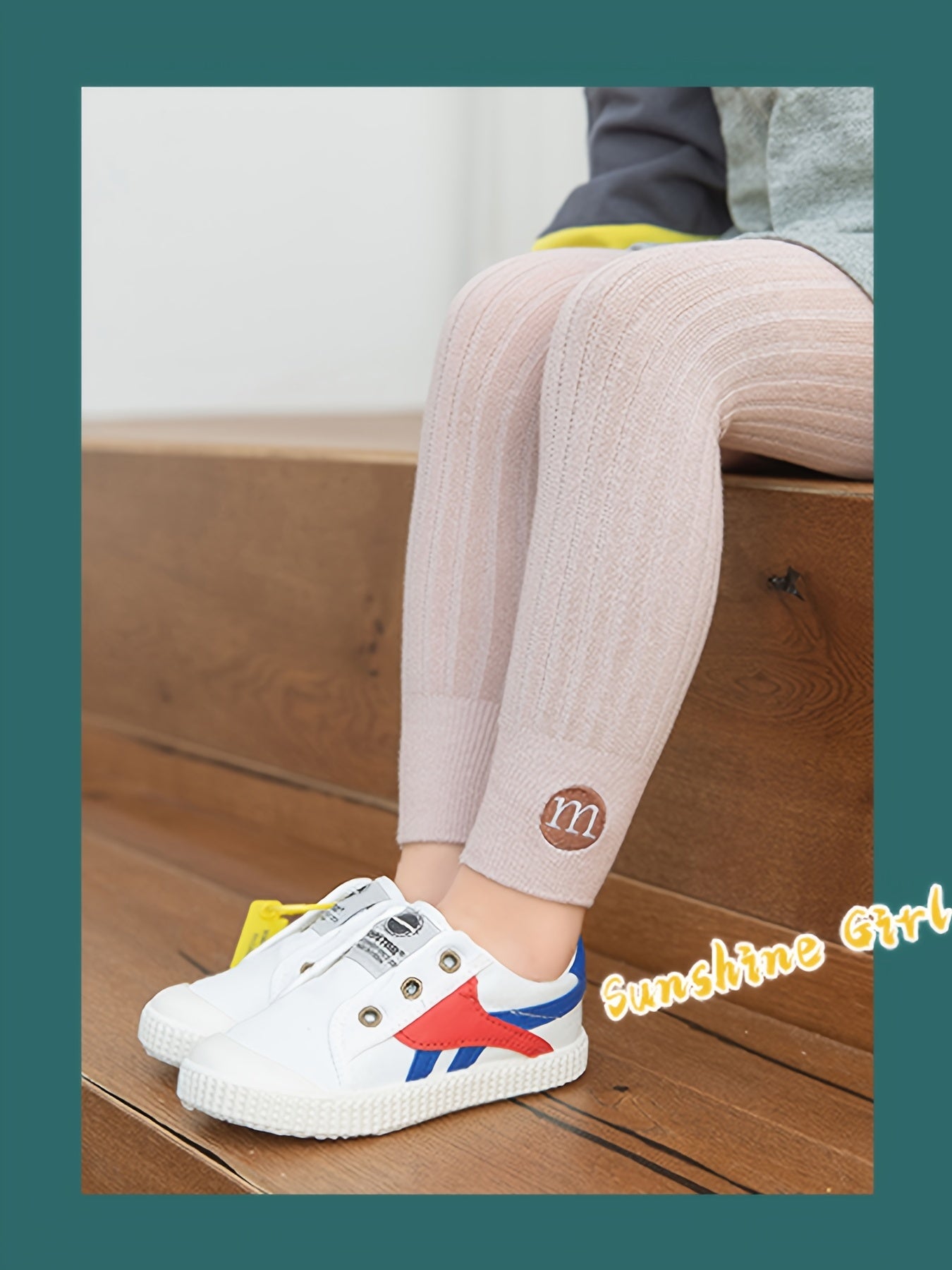 Girls Cropped Legging Embroidery Kids Clothes
