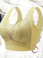 Lace Wireless Bra Seamless Wide Straps Intimates Women's Lingerie