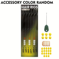 6pcs Carp Fishing Hair Rigs 26 Pcs Carp Accessories Bundle
