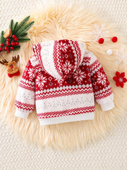 Snowflake Plush Coat for Girls - Warm & Stylish