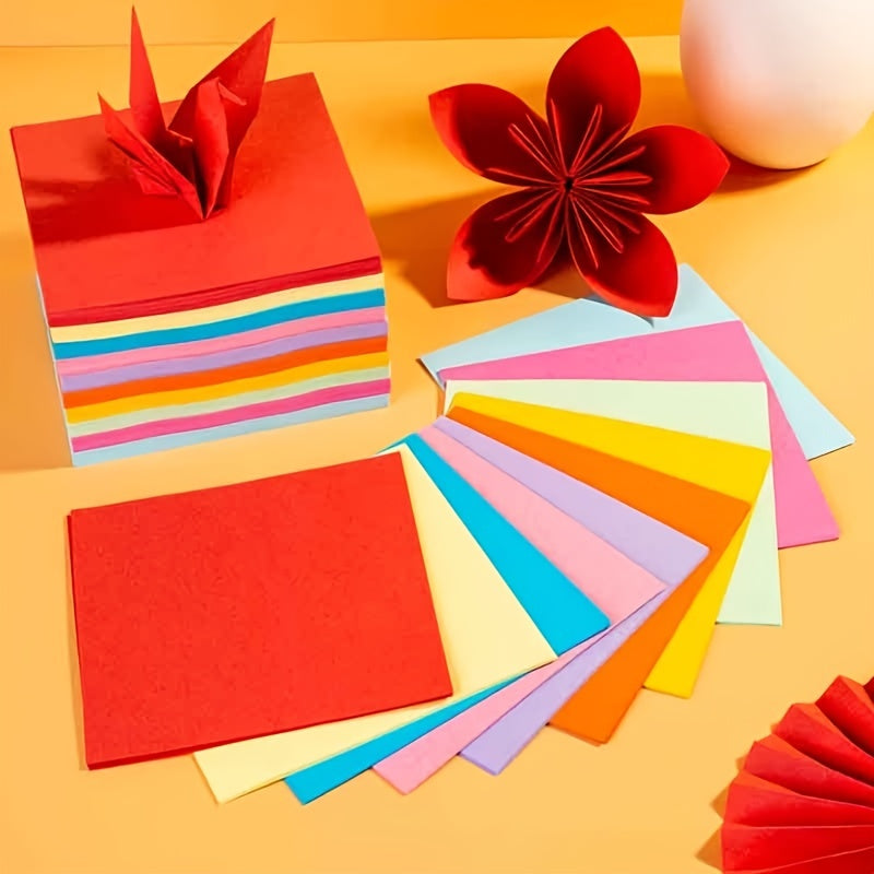 100 Colorful Origami Paper for Cranes & Crafts