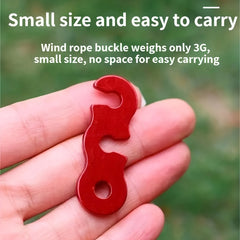4pcs Tent Canopy Pull Rope Buckle Aluminum Alloy Three-eye Open Rope Buckle