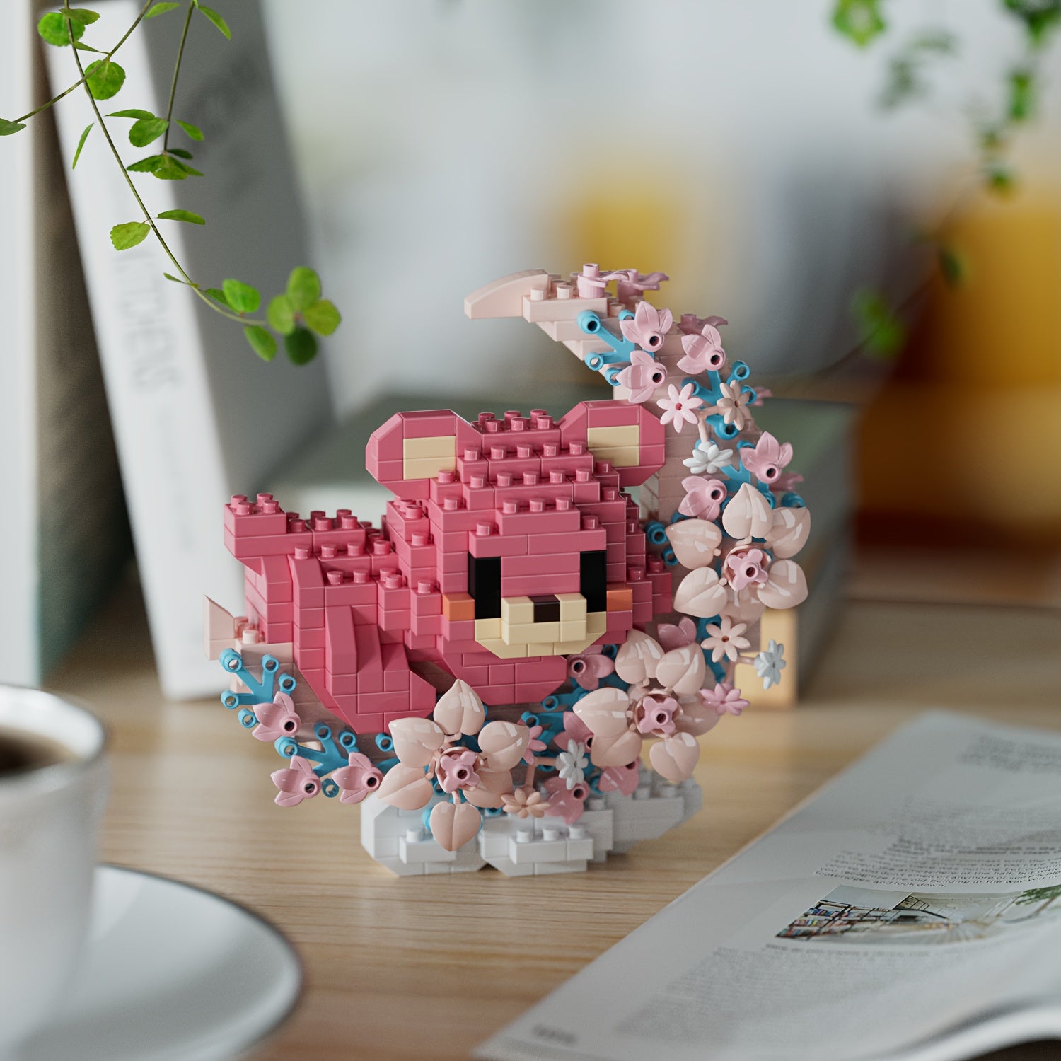 400 pcs DIY Particle Building Blocks Moon Flower Mini Animal Series