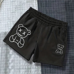 Bear Print Boys Comfortable Quick Drying Shorts for Summer