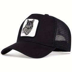 Men's Wolf Pattern Baseball Cap Adjustable Hat Spring Autumn Summer
