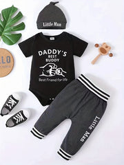 Boys Daddy's Buddy Onesies & Sweatpants Set