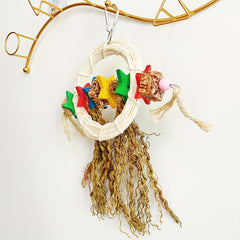 Colorful 5 Point Star Cage Bird Swing for Chewing Climbing Foraging