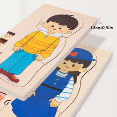 Boys & Girls Human Body Wooden Puzzle Science Toy