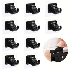 4pcs Self Adhesive Wall Hooks for Shower Curtains No Drilling Required