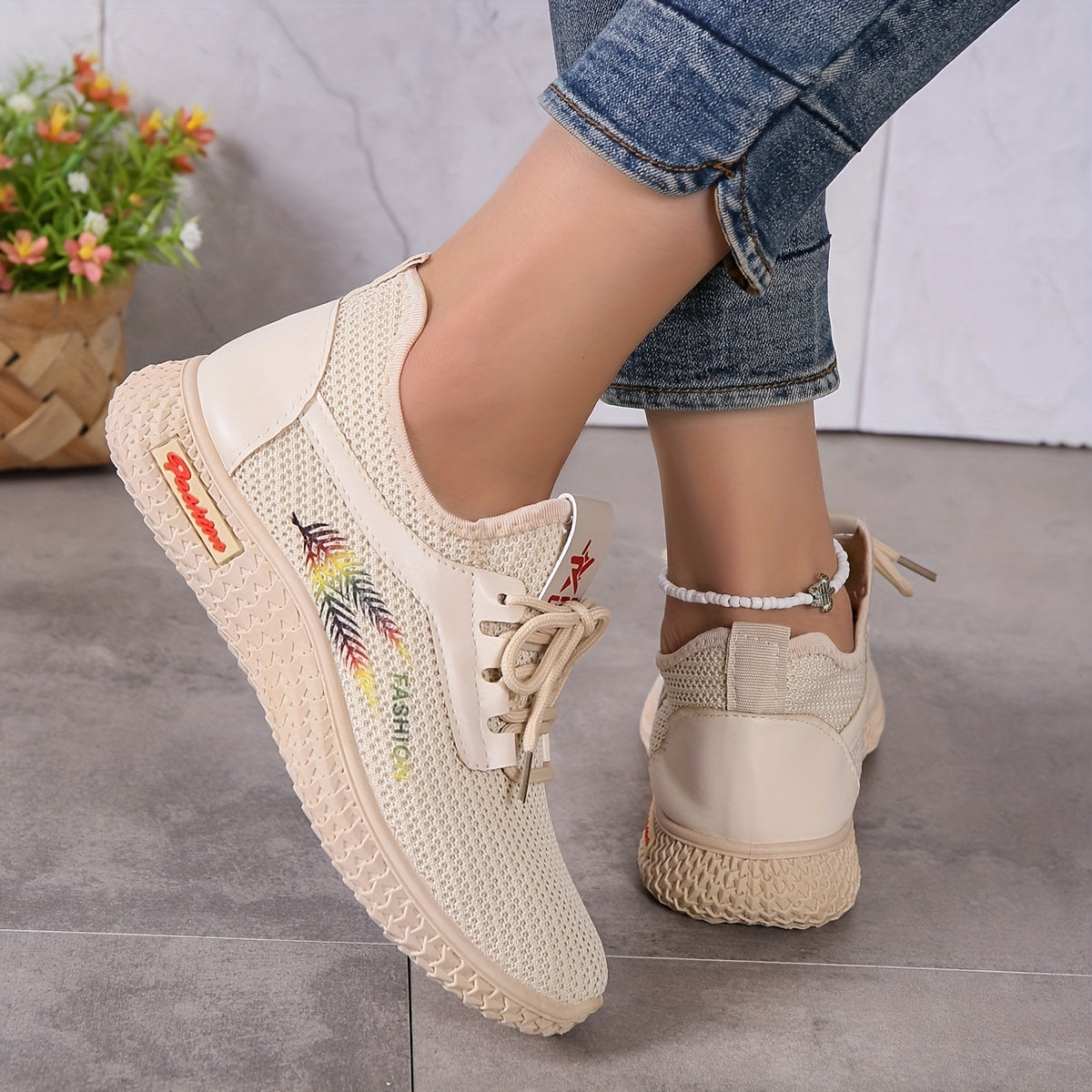Women's Mesh Breathable Running Shoes Soft Comfortable Non slip