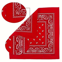 Paisley Print Bandana Neckerchief Hip Hop Cowboy Hankies Head Wrap