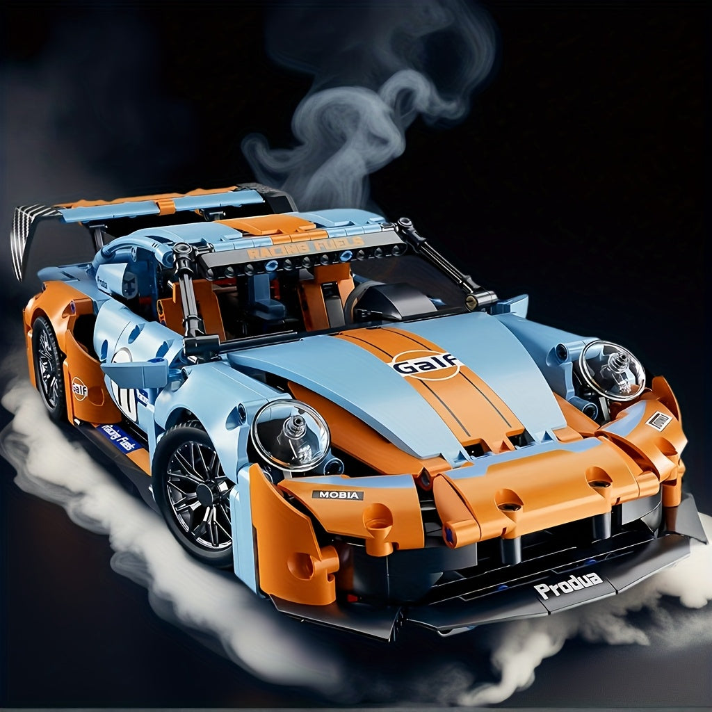 1389pcs Sports Car Building Block Set ABS Plastic Model Toy Kit