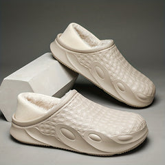 Men's Cozy Fuzzy Slippers Plush Non-Slip Home Shoes