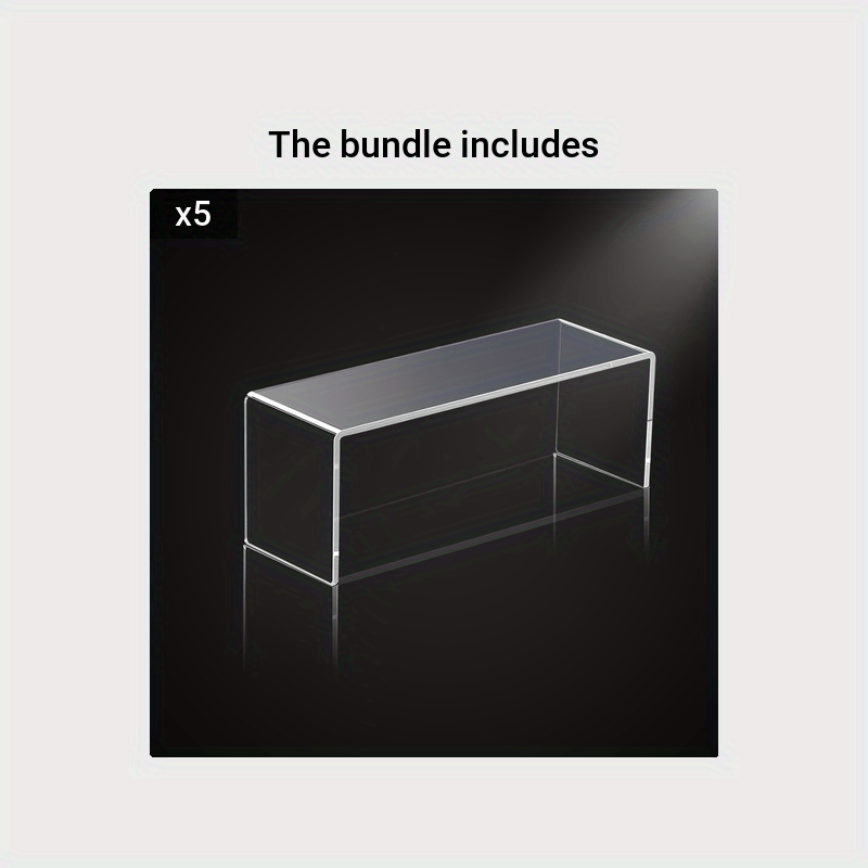 Acrylic U-shaped Display Stand for Desserts, Dolls, Cosmetics