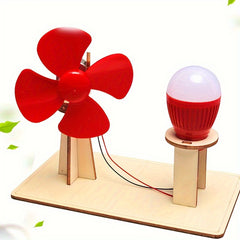 Mini Wind Turbine Science Experiment Kit DIY Toy