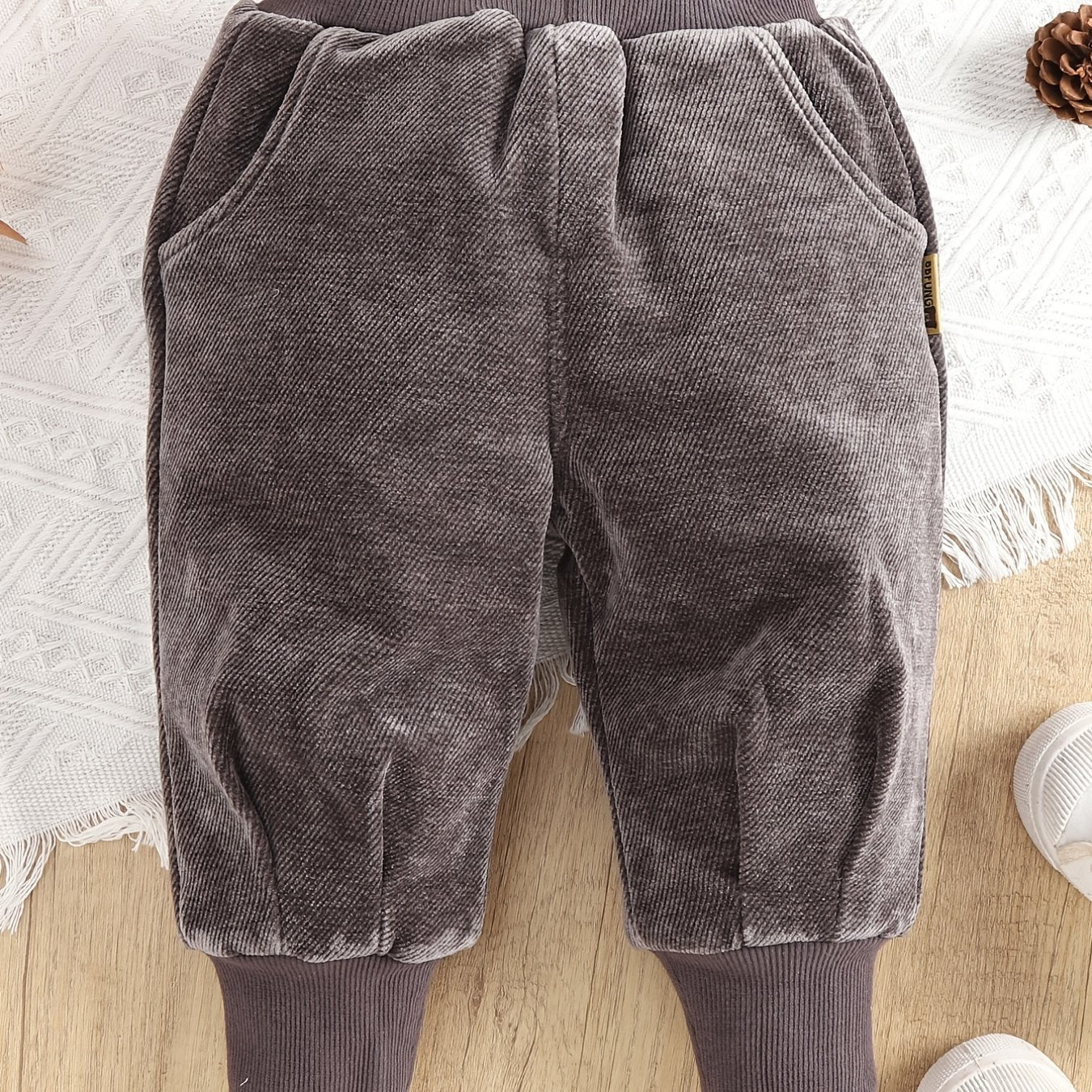 Girls Casual Trousers Baby Long Pants With Pockets