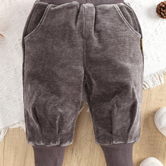 Girls Casual Trousers Baby Long Pants With Pockets