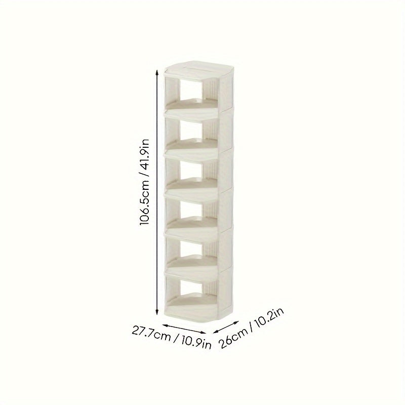 Stackable Small Shoe Rack Entry Door Shoe Cabinet Space Saving Shoe Storage