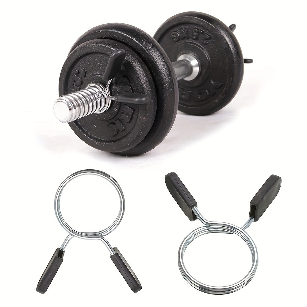 Barbell Clamps Spring Weight Clips Dumbbell Bar Clip