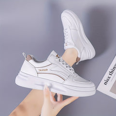 Women's Platform Low Top Lace Up Skate Shoes
