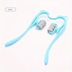 Six Ball Massage Roller for Neck and Shoulders - Manual Rotating Massager