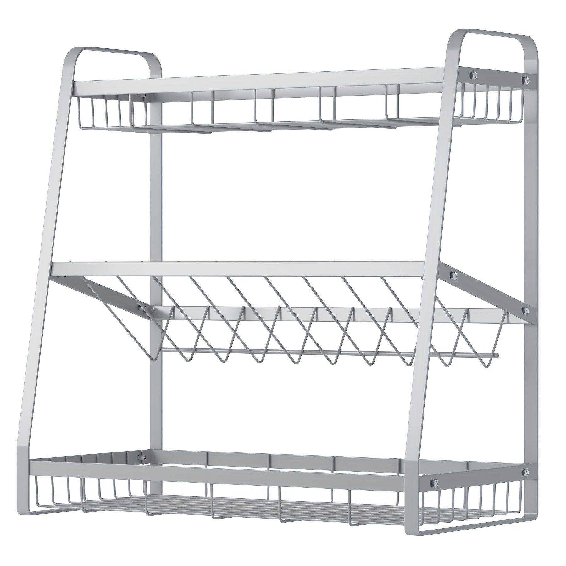 1pc Countertop Seasoning Storage Rack Home Kitchen Accessory