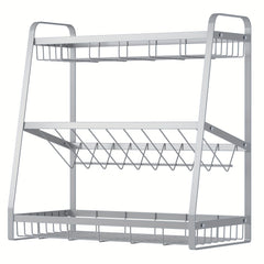 1pc Countertop Seasoning Storage Rack Home Kitchen Accessory