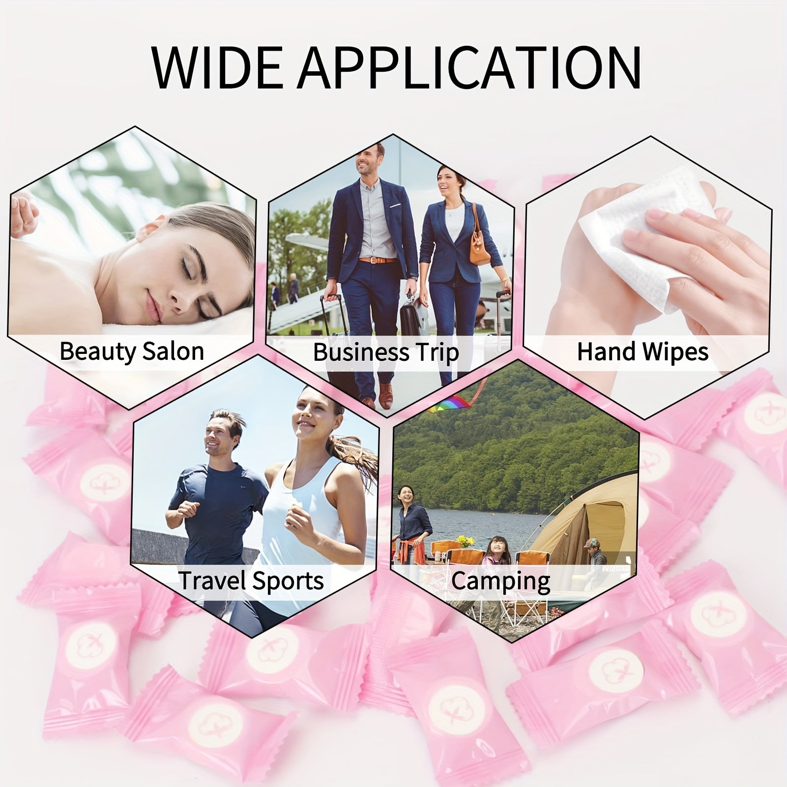 100pcs Mini Disposable Face Towel for Travel Camping Sports