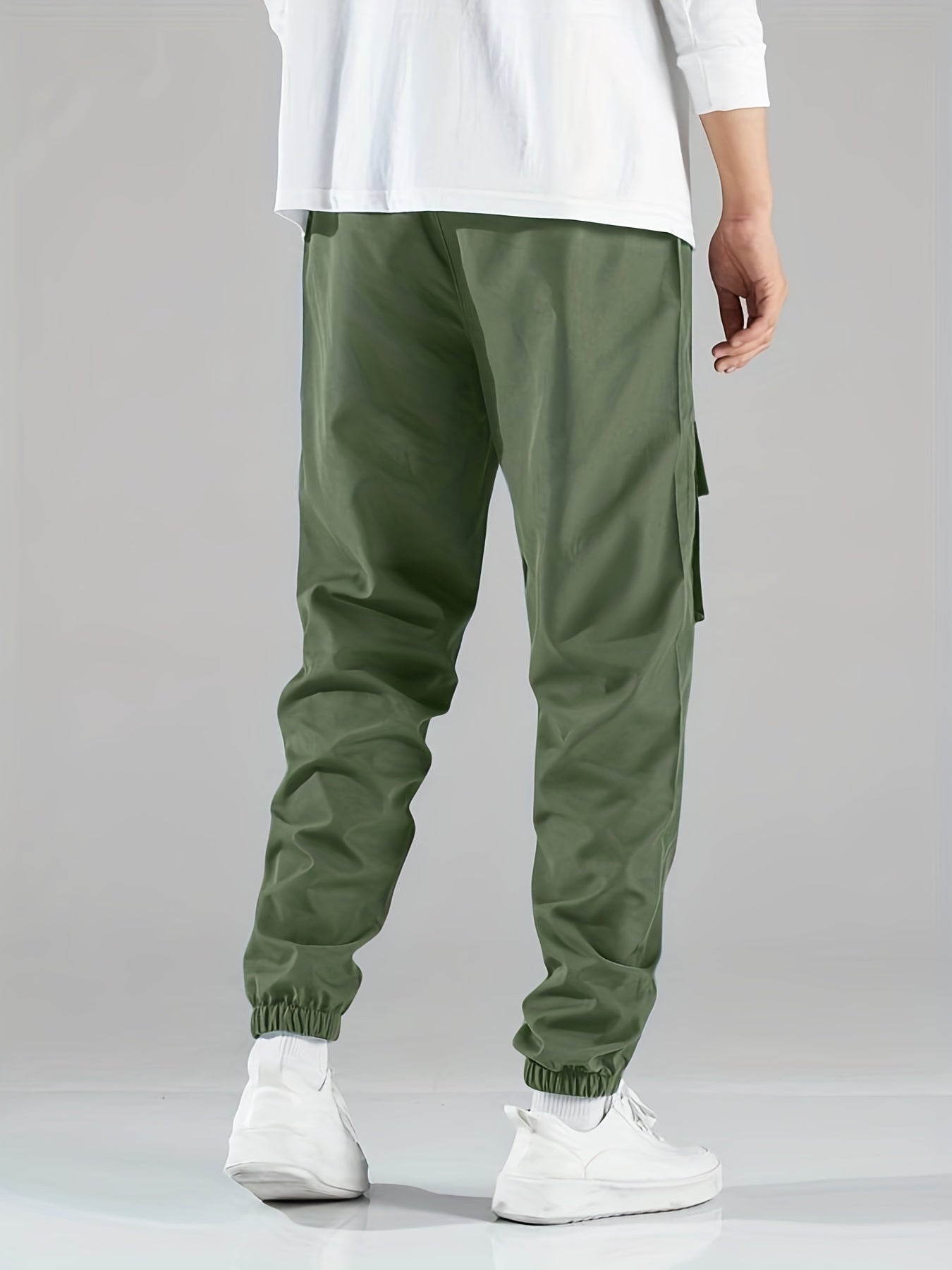 Chicken Print Cargo Pants Men's Flap Pocket Trousers
