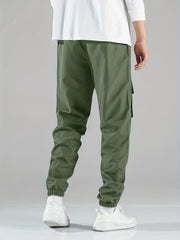 Chicken Print Cargo Pants Men's Flap Pocket Trousers