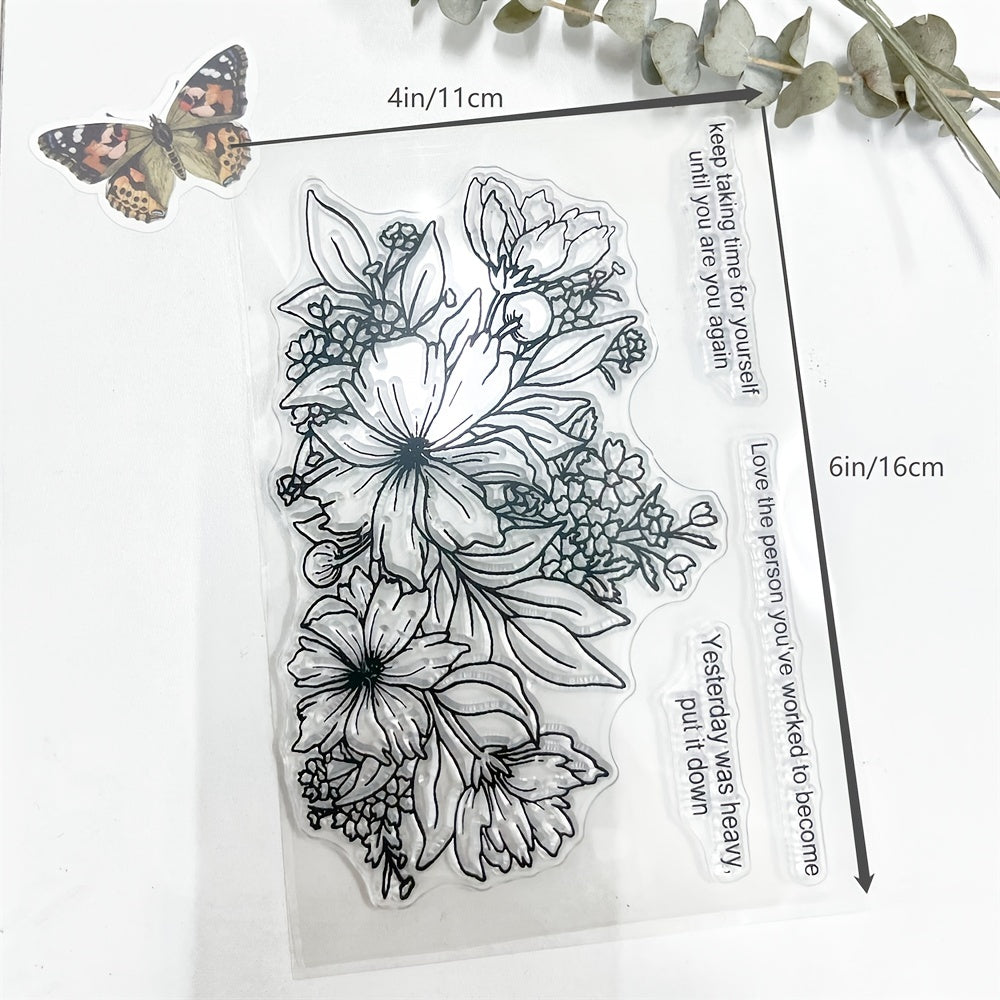 Elegant Floral Silicone Stamps for Crafts