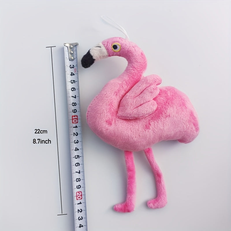 Cute Pink Flamingo Plush Toy Stuffed Animal Yellow Beak Nursery Decor Cuddly