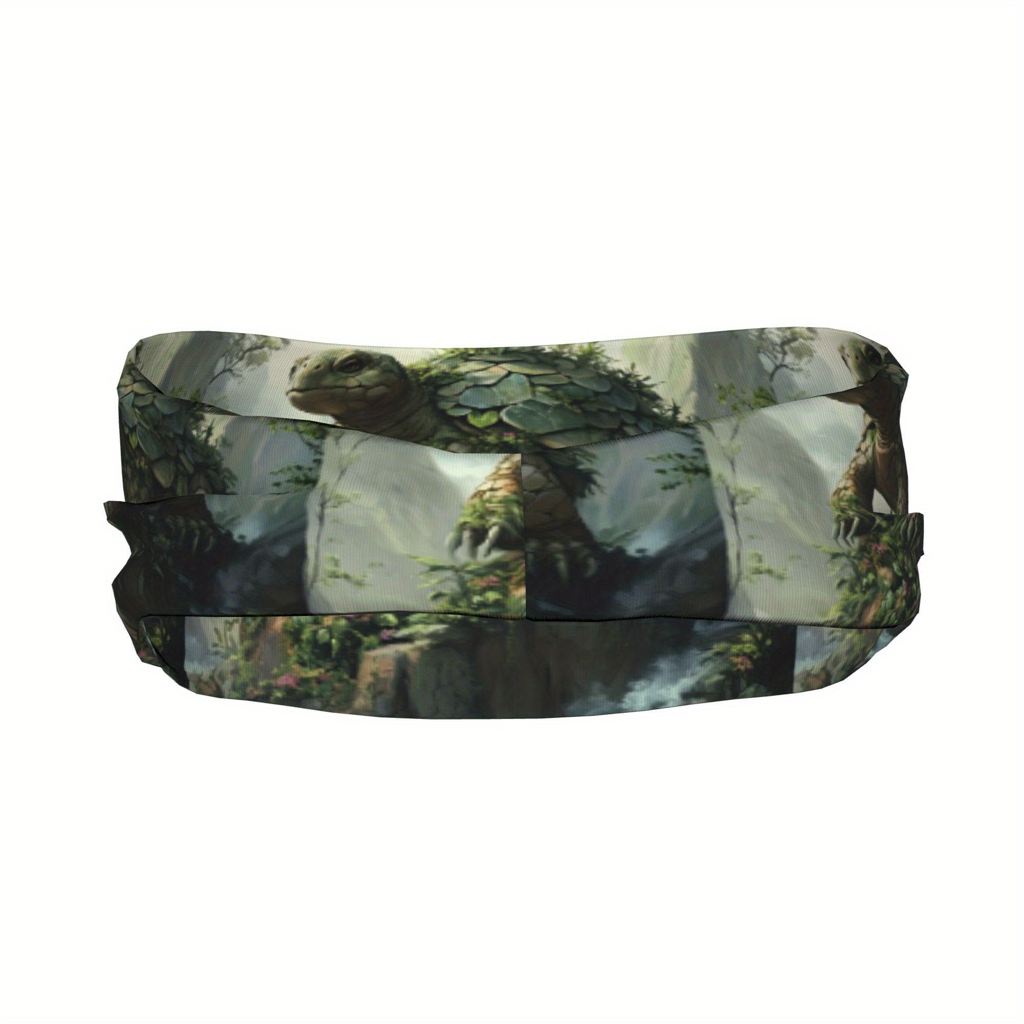 Turtle Sports Headband Sweat Wicking Breathable Polyester Nature Print
