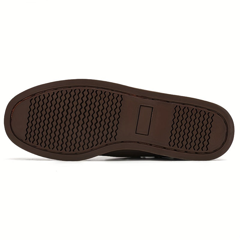 Men's Lace Up Boat Shoes Breathable Non Slip Moccasins