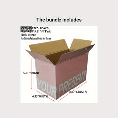 6pcs Recyclable Gift Boxes - Ideal for Birthdays, Holidays & Everyday Needs