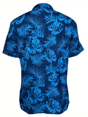 Tropical Pattern Short Sleeve Hawaiian Shirt for Men
