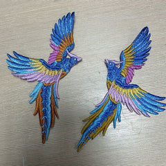 Phoenix Bird Embroidered Applique Patches DIY Sew On Jackets Backpacks