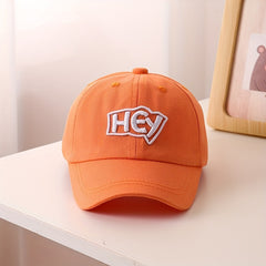 Girls HEY Embroidered Baseball Cap Breathable Sunscreen Hat For Kids