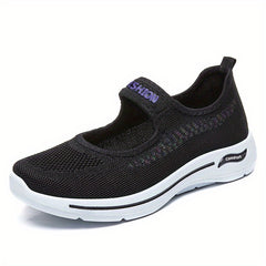 Women's Breathable Ankle Strap Platform Sneakers Lightweight Low Top Shoes