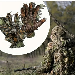 Leaf Camo Gloves 3D Camouflage Outdoor Anti Slip Sports Gloves