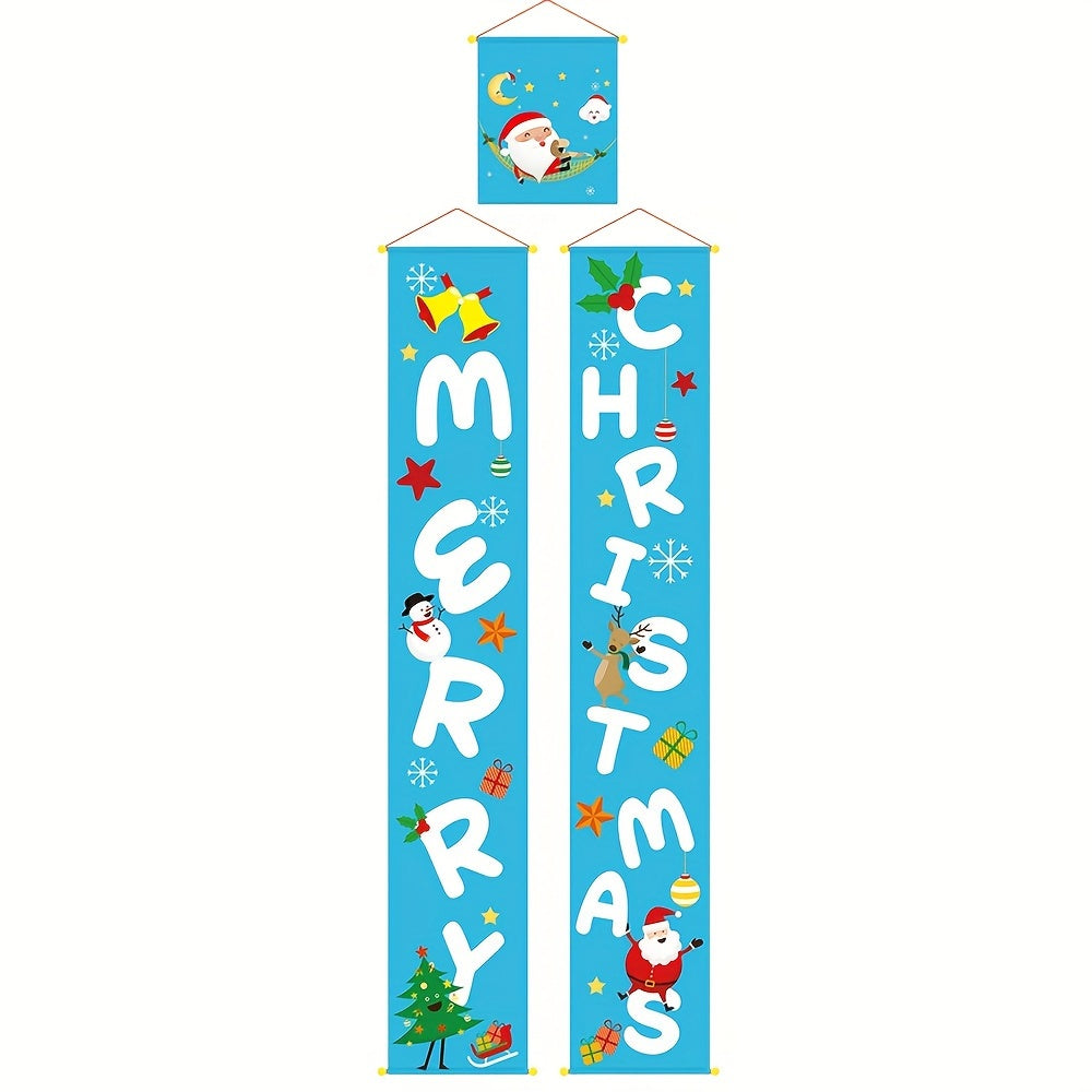 1pc Christmas Banner Hanging Decorations Holiday Decor