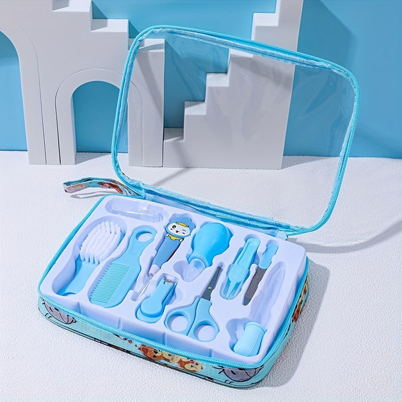10pcs Baby Care Kit with Nail Clippers Comb Brush