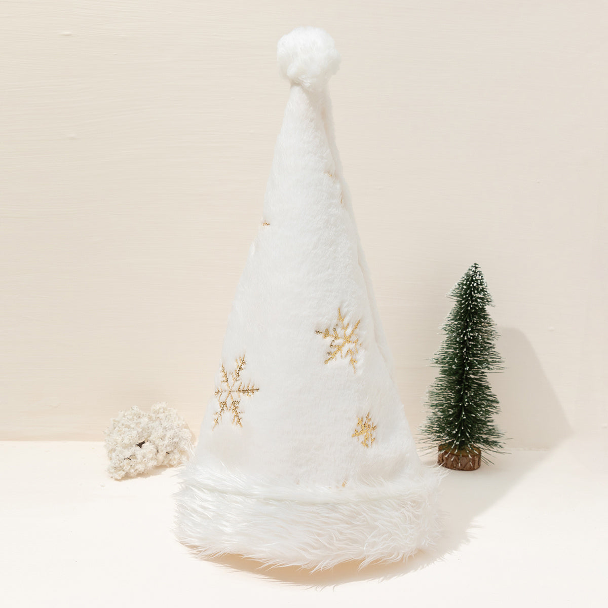 Golden Snowflake Christmas Hat for Parties and Stylish Look