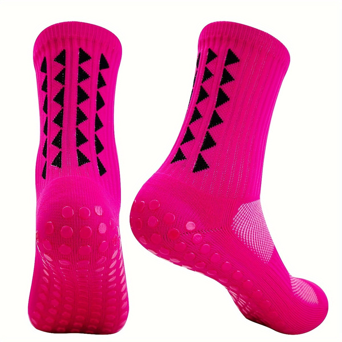 Men's Mid Crew Sport Socks Non Slip Shock Absorption