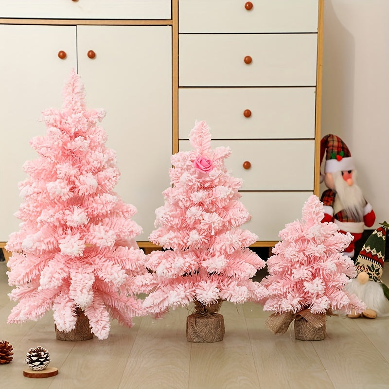 Flocked Small Christmas Tree for Window Decoration