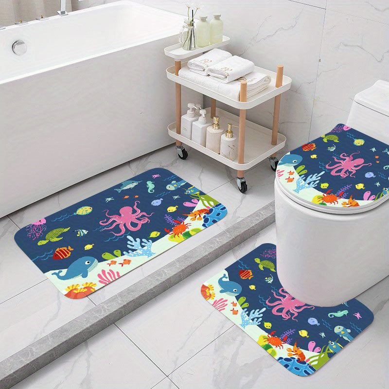Soft Shaggy Bathroom Rug Set for Cozy Experience