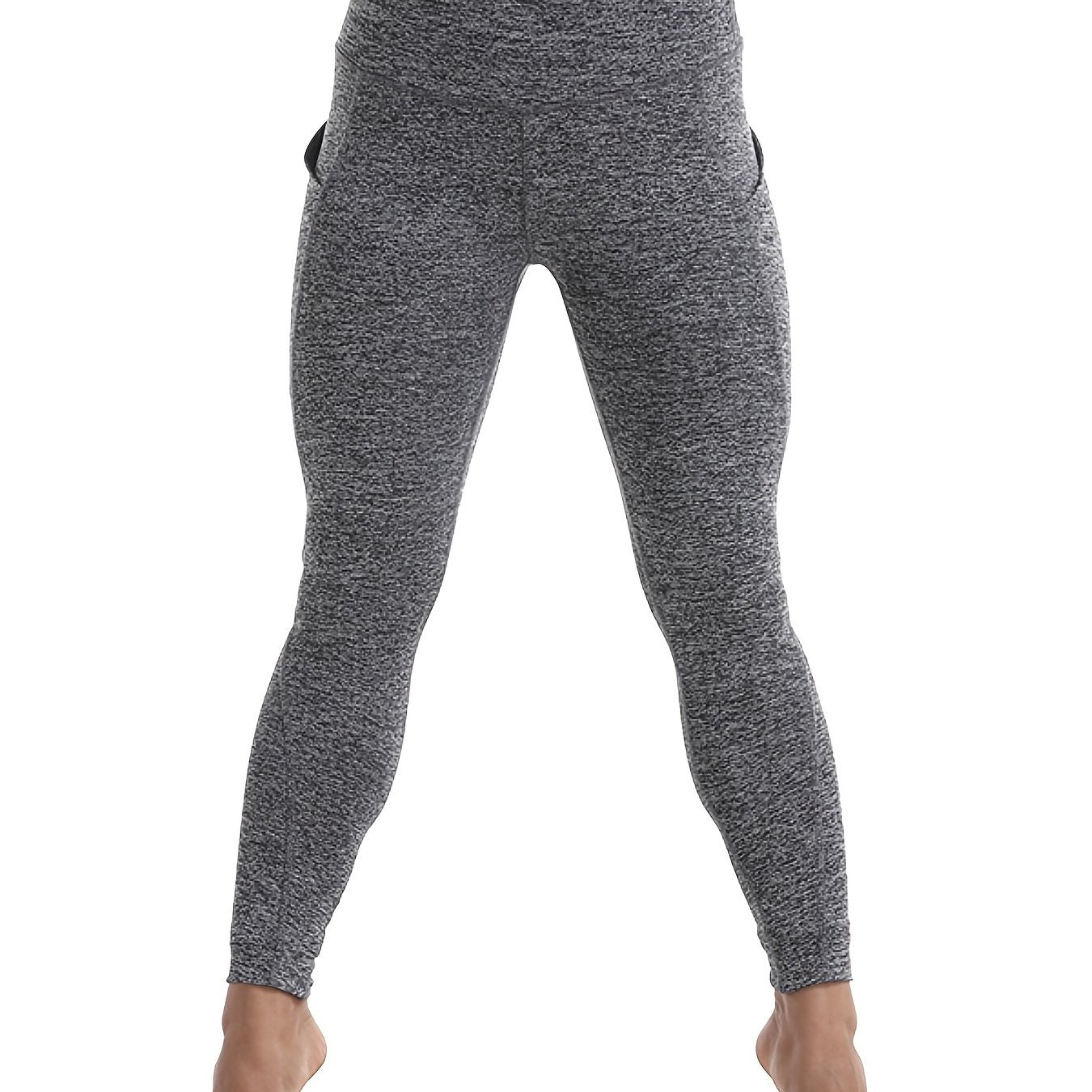 High Waist Leggings With Pockets Athletic Fitness Yoga Running Trousers